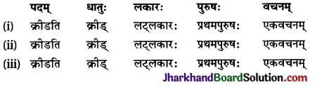 JAC Class 10 Sanskrit व्याकरणम् धातुरूप-प्रकरणम् 19