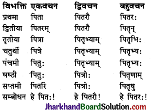 JAC Class 10 Sanskrit व्याकरणम् शब्दरूप प्रकरणम् 4