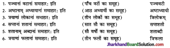 JAC Class 10 Sanskrit व्याकरणम् समास 14