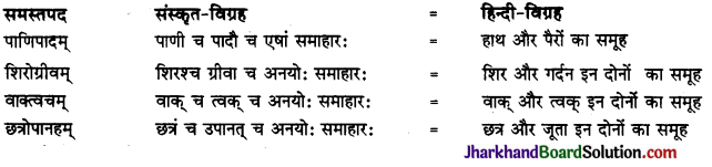 JAC Class 10 Sanskrit व्याकरणम् समास 19