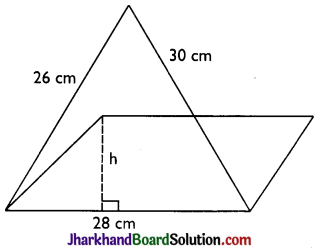 JAC Class 9 Maths Solutions Chapter 12 Heron’s Formula Ex 12.2 - 5