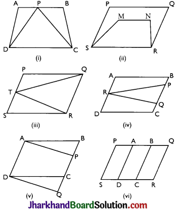 JAC Class 9 Maths Solutions Chapter 9 Areas of Parallelograms and Triangles Ex 9.1 - 1