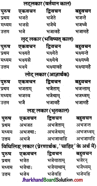JAC Class 9 Sanskrit व्याकरणम् धातुरूप-प्रकरणम् 29