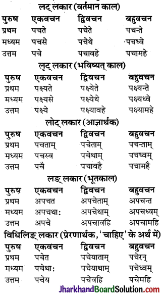 JAC Class 9 Sanskrit व्याकरणम् धातुरूप-प्रकरणम् 31