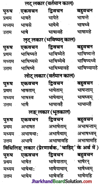 JAC Class 9 Sanskrit व्याकरणम् धातुरूप-प्रकरणम् 53