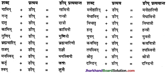 JAC Class 9 Sanskrit व्याकरणम् प्रत्यय प्रकरणम् 14