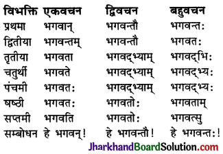 JAC Class 9 Sanskrit व्याकरणम् संज्ञा-शब्दरूप-प्रकरणम् 22