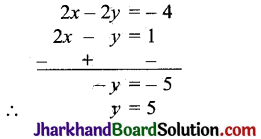 JAC Class 10 Maths Solutions Chapter 3 दो चरों वाले रैखिक समीकरण युग्म Ex 3.4 8