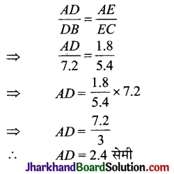 JAC Class 10 Maths Solutions Chapter 6 त्रिभुज Ex 6.2 2