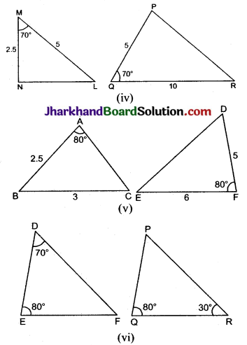 JAC Class 10 Maths Solutions Chapter 6 त्रिभुज Ex 6.3 2a