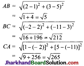 JAC Class 10 Maths Solutions Chapter 7 निर्देशांक ज्यामिति Ex 7.1 3
