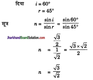JAC Class 10 Science Important Questions Chapter 10 प्रकाश-परावर्तन तथा अपवर्तन 42