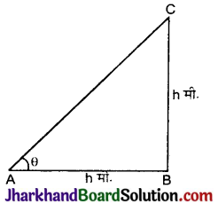 JAC Class 10 Maths Important Questions Chapter 9 त्रिकोणमिति का अनुप्रयोग 26