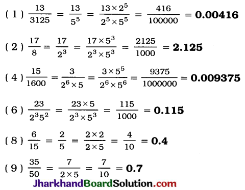 JAC Class 10 Maths Solutions Chapter 1 Real Numbers Ex 1.4 1
