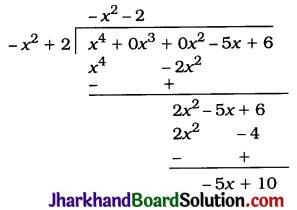 JAC Class 10 Maths Solutions Chapter 2 Polynomials Ex 2.3 3