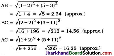 JAC Class 10 Maths Solutions Chapter 7 Coordinate Geometry Ex 7.1 - 1