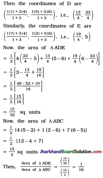 JAC Class 10 Maths Solutions Chapter 7 Coordinate Geometry Ex 7.4 - 4