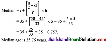 JAC Class 10 Maths Solutions Chapter 14 Statistics Ex 14.3 4