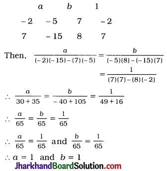 JAC Class 10 Maths Solutions Chapter 3 Pair of Linear Equations in Two Variables Ex 3.6 3