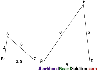 JAC Class 10 Maths Solutions Chapter 6 Triangles Ex 6.3 - 2