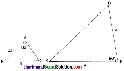 JAC Class 10 Maths Solutions Chapter 6 Triangles Ex 6.3 - 5