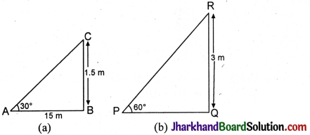 JAC Class 10 Maths Solutions Chapter 9 Some Applications of Trigonometry Ex 9.1 - 3